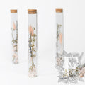 Dried flower - glass vial with cork - Large