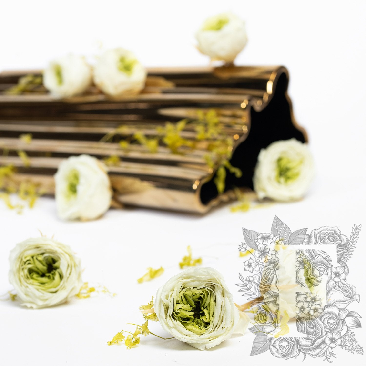 Garden Rose - Temari Mille-Feuille - 8 Heads