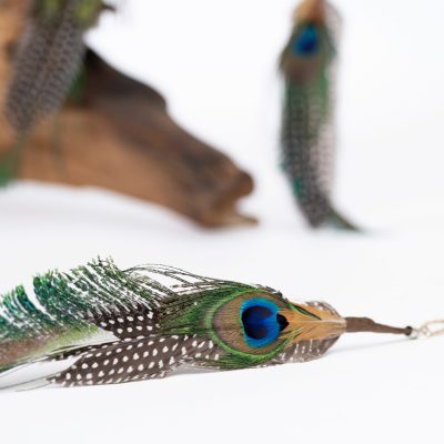 Hang Peacock Feather - Pack of 3