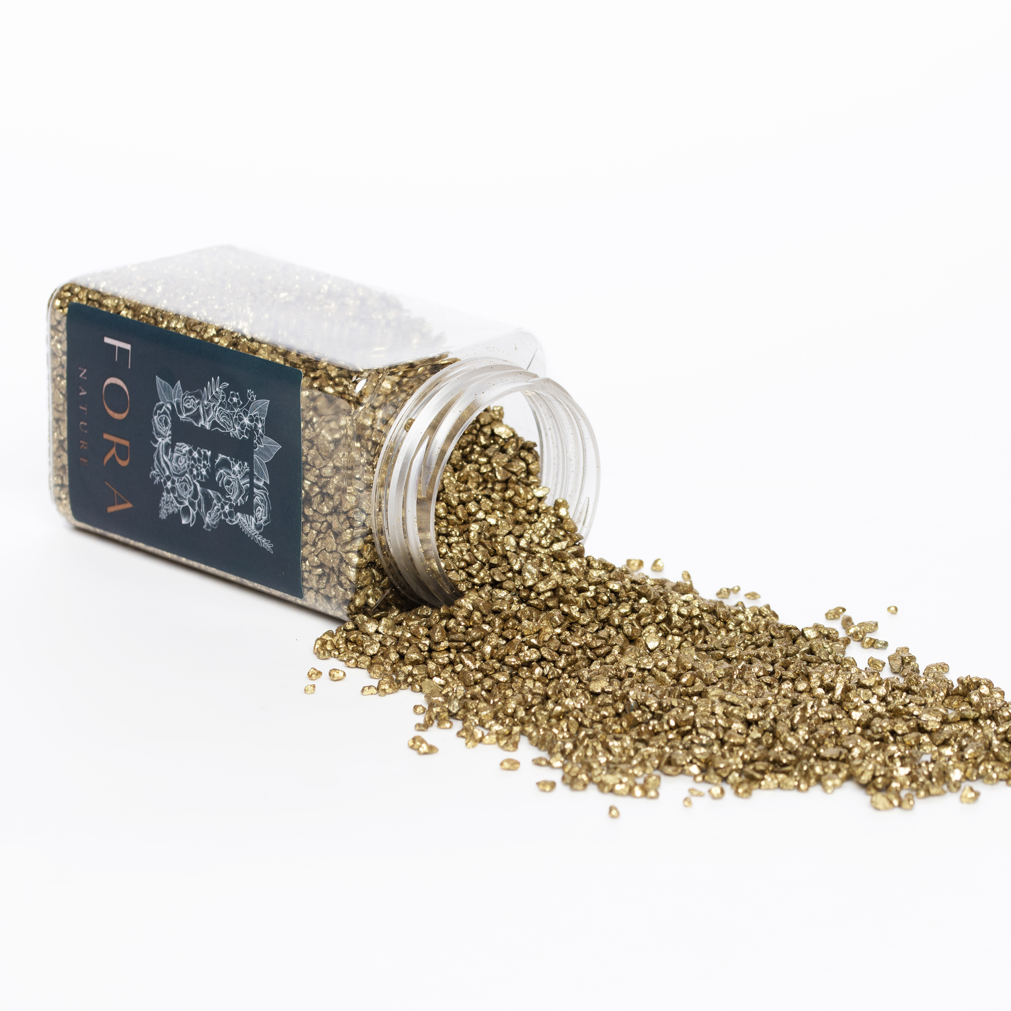 Marbles Small - Tub - Gold glitter | Fora Nature